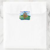 Pflanze A Baum Runder Aufkleber (Tasche)