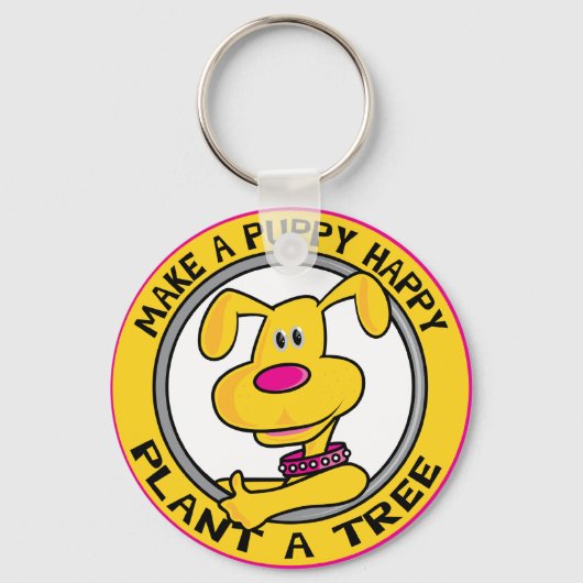 Pflanze A Baum Schlüsselanhänger (Vorderseite)