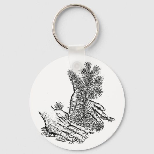 Pflanze A Baum Schlüsselanhänger (Vorderseite)