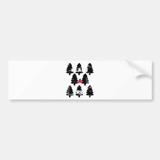 Pflanze A Baummuster Autoaufkleber (Vorne)