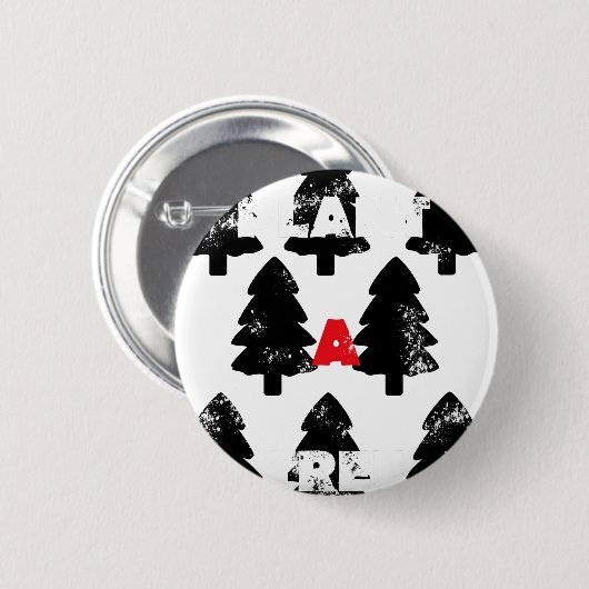 Pflanze A Baummuster Button (Vorne & Hinten)
