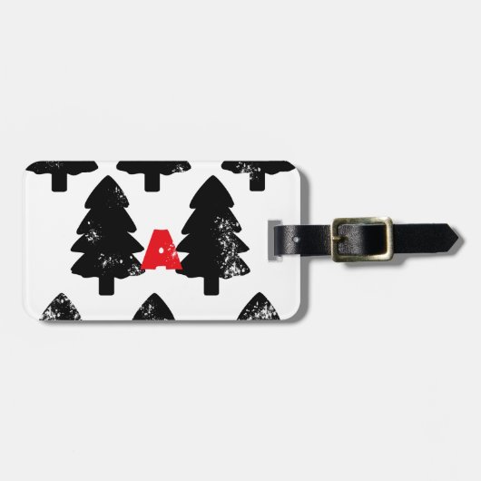 Pflanze A Baummuster Gepäckanhänger (Vorderseite horizontal)