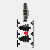 Pflanze A Baummuster Gepäckanhänger (Vorderseite vertikal)