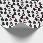 Pflanze A Baummuster Geschenkpapier (Ecke)