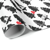 Pflanze A Baummuster Geschenkpapier (Rolleneckpunkt)