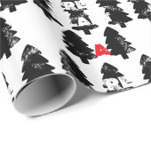 Pflanze A Baummuster Geschenkpapier (Rolleneckpunkt)