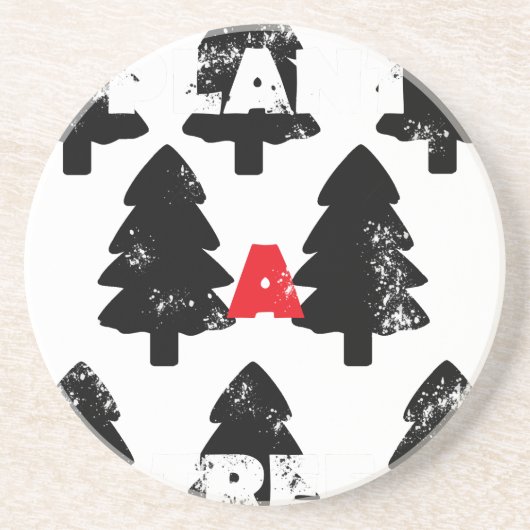 Pflanze A Baummuster Getränkeuntersetzer (Vorne)