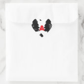 Pflanze A Baummuster Herz-Aufkleber (Tasche)