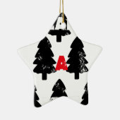 Pflanze A Baummuster Keramik Ornament (Rechts)