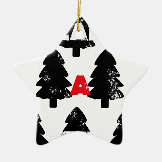 Pflanze A Baummuster Keramik Ornament (Vorne)