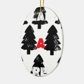 Pflanze A Baummuster Keramik Ornament (Links)