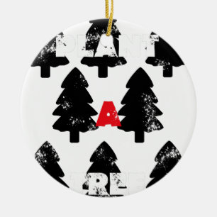 Pflanze A Baummuster Keramikornament