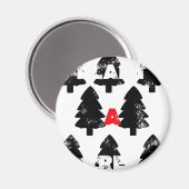 Pflanze A Baummuster Magnet (Vorderseite/Rückseite)