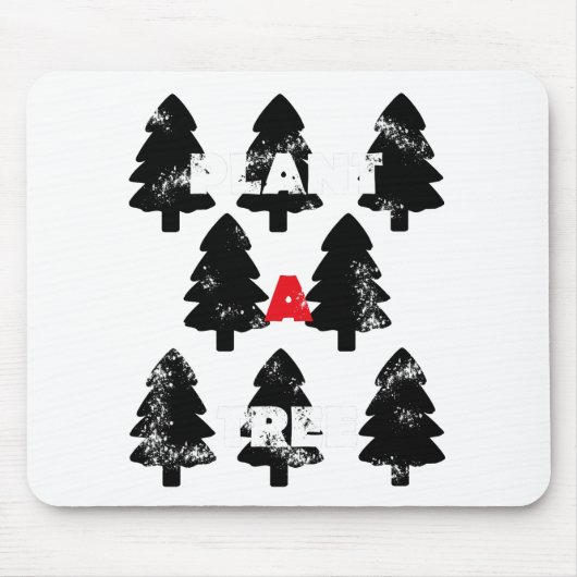 Pflanze A Baummuster Mousepad (Vorne)