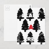 Pflanze A Baummuster Postkarte (Vorne/Hinten)