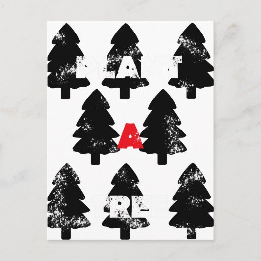 Pflanze A Baummuster Postkarte (Vorderseite)