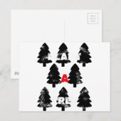 Pflanze A Baummuster Postkarte (Vorne/Hinten)