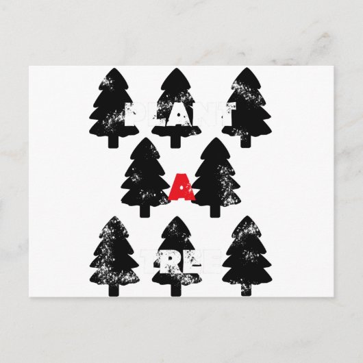 Pflanze A Baummuster Postkarte (Vorderseite)