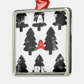 Pflanze A Baummuster Silbernes Ornament (Links)