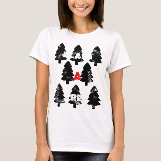 Pflanze A Baummuster T-Shirt (Vorderseite)