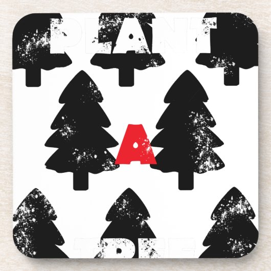 Pflanze A Baummuster Untersetzer (Vorderseite)