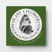 Pflanze A Blume Tabletop Plaque mit Easel Fotoplatte (Vorderseite)