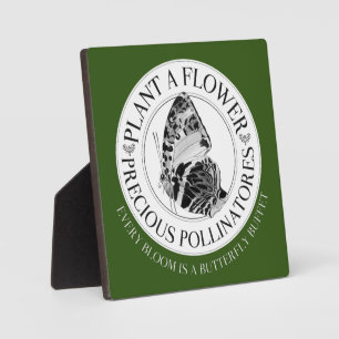 Pflanze A Blume Tabletop Plaque mit Easel Fotoplatte