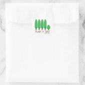 Pflanze a Tree - Arbor Day Runder Aufkleber (Tasche)