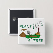 Pflanze a Tree Button (Vorne & Hinten)