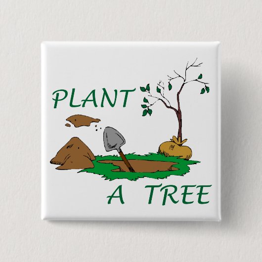 Pflanze a Tree Button (Vorderseite)