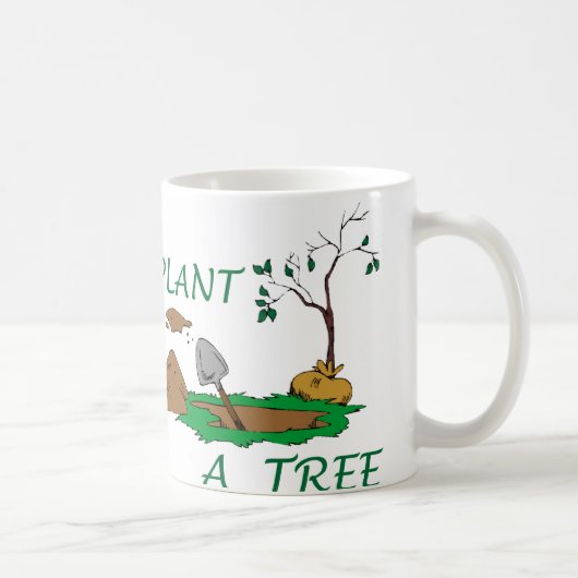 Pflanze a Tree Kaffeetasse (Rechts)