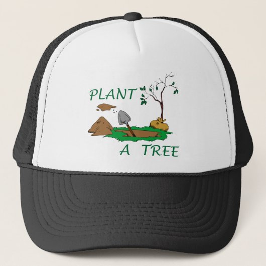 Pflanze a Tree Truckerkappe (Vorderseite)