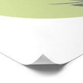 Pflanze Abstrakte Linie Art Poster (Ecke)