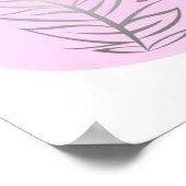 Pflanze Abstrakte Linie Art Poster (Ecke)