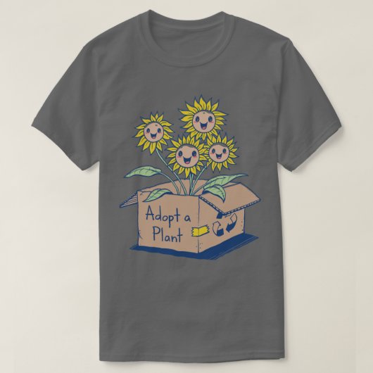 Pflanze adoptiert T-Shirt (Design vorne)