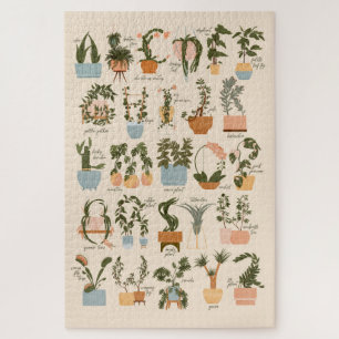 Pflanze Alphabet Puzzle