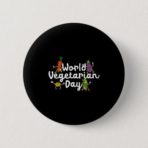 Pflanze am Weltpflanzentag I Eat Vegans Shirt Button