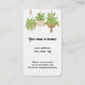 Pflanze ändern visitenkarte (Vorderseite)