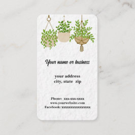 Pflanze ändern visitenkarte