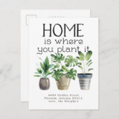 Pflanze | Ankündigung der Beförderung Postkarte (Vorne/Hinten)