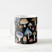 Pflanze: Aquarellpilze, Blätter pattern Kaffeetasse (Vorderseite Links)