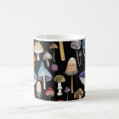 Pflanze: Aquarellpilze, Blätter pattern Kaffeetasse (Mittel)