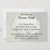 Pflanze Artichoke. Einladung (Rückseite)