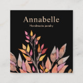 Pflanze Artistic Nature Quadratische Visitenkarte (Vorderseite)