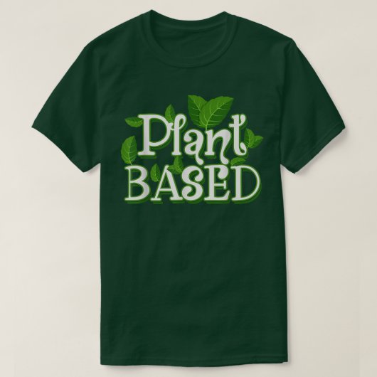 Pflanze auf der Grundlage Veganer Vegetarier und s T-Shirt (Design vorne)