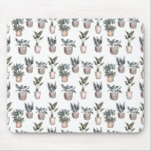 Pflanze auf Weiß Mousepad (Vorne)