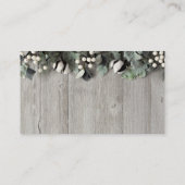 Pflanze aus Baumwolle der Visitenkarte (Rückseite)