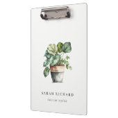 Pflanze aus gepolstertem Leafy House Botanisch Klemmbrett (Links)