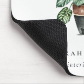 Pflanze aus gepolstertem Leafy House Botanisch Mousepad (Ecke)