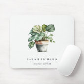 Pflanze aus gepolstertem Leafy House Botanisch Mousepad (Mit Mouse)